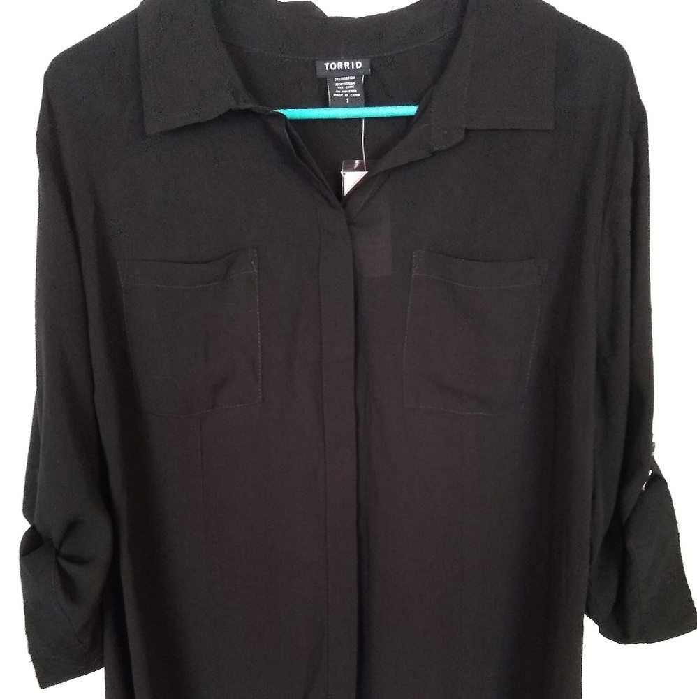 NWT Collared Challis Shirt